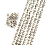 Let's decorate 5 mètres d'épaisseur décoratif clou Bar nickel, décoratif clou Bar canapé ceinture décorative, intérieur chaise de jardin clous, assortis pinces lâches (9,5 mm nickel)