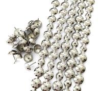 Let's decorate Bandes décoratives à ongles plaquées nickel de 10 mètres de diamètre 16 mm pour tapisserie, canapé, punaises assorties (M:16 mm Nickel)