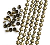 Let's Decorate Lot de 5 bandes décoratives en laiton pour canapé intérieur et chaise de jardin avec pointes assorties (laiton de 16 mm)