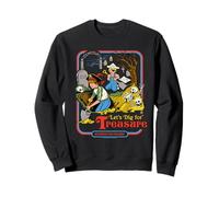 Let's Dig for Treasure Pirate Retro Funny Adult Humor Sweatshirt