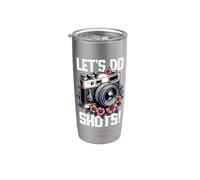 Let's Do Shots Devis Pour Photographe Et Mariage Gobelet isotherme en acier inoxydable double paroi