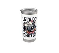 Let's Do Shots Devis Pour Photographe Et Mariage Gobelet isotherme en acier inoxydable double paroi