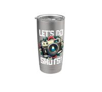 Let's Do Shots Devis Pour Photographe Et Mariage Gobelet isotherme en acier inoxydable double paroi