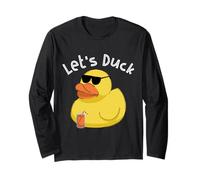 Let's Duck Yellow Rubber Duck Beach Party Summer Vacation Manche Longue