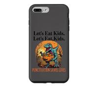 Lets Eat Kids Dinosaur Zombie Trick Treat Dinosaur English Coque pour iPhone 7 Plus/8 Plus