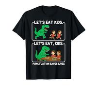 Let's Eat Kids Ponctuation Saves Lives Funny Grammaire T-Shirt