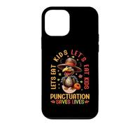 Let's Eat Kids, Professeur de Grammaire de Noël drôle pour Thanksgiving Coque pour iPhone 12 Mini