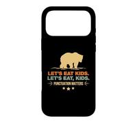 Let's Eat Kids Punctuation Matters Ours Humoristique Grammaire Coque pour iPhone 17 Pro Max
