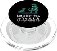 Lets Eat, Kids Punctuation Saves Lives Funny Grammar Teacher PopSockets PopGrip pour MagSafe