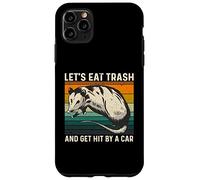 Let's Eat Trash and Get Hit by A Car Retro Vintage Opossum Coque pour iPhone 11 Pro Max