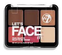 Let's Face It Palette Crème Visage-Soft Glow|6 Teintes Bronzer,Blush et Highlighter,Texture Crème Estompable