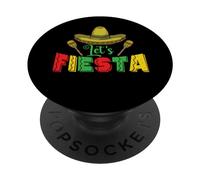 Let's Fiesta Holiday, Mexique, Amérique PopSockets PopGrip Adhésif