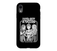 Let's Get A Tattoo Funny Tattoos Couverture de Livre d'activités rétro Coque pour iPhone XR