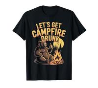 Let's Get Campfire Drunk Ours de Camping Drunk Vintage T-Shirt