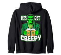 Let's Get Creepy St Patrick's Day Frankenstein Monster Beer Sweat à Capuche