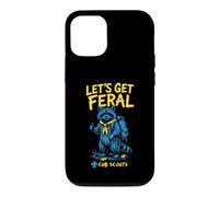 Let's Get Feral! Hiking Cub Scout Racoon Scouting America Coque pour iPhone 12/12 Pro