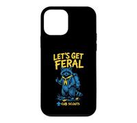 Let's Get Feral! Hiking Cub Scout Racoon Scouting America Coque pour iPhone 12 Mini