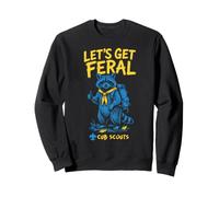 Let's Get Feral! Hiking Cub Scout Racoon Scouting America Sweatshirt