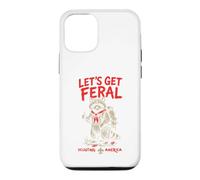 Let's Get Feral! Hiking Scout Racoon Scouting America Coque pour iPhone 12/12 Pro