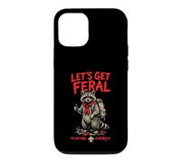 Let's Get Feral! Hiking Scout Racoon Scouting America Coque pour iPhone 12/12 Pro