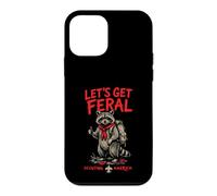 Let's Get Feral! Hiking Scout Racoon Scouting America Coque pour iPhone 12 Mini