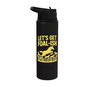 Let's Get Foal-Ish - Thème cheval ludique Stainless Steel Insulated Water Bottle