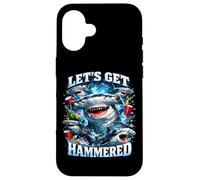 Let's Get Hammerhead Shark Pun Dad Blague Coque pour iPhone 16