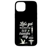Let's Get Knocked up Transfert Day FIV Maman Fertilité Femmes Coque pour iPhone 15 Plus