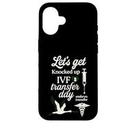Let's Get Knocked up Transfert Day FIV Maman Fertilité Femmes Coque pour iPhone 16