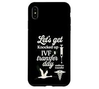 Let's Get Knocked up Transfert Day FIV Maman Fertilité Femmes Coque pour iPhone XS Max