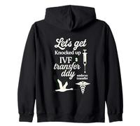 Let's Get Knocked up Transfert Day FIV Maman Fertilité Femmes Sweat à Capuche