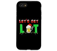 Let's Get Lit Chapeau de Père Noël à Boire Lumières de Noël Amusantes Coque pour iPhone SE (2020) / 7/8