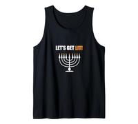 Let's Get Lit Happy Hanukkah Hanukah Juif Noël Débardeur