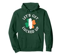 Let's Get Lucked Up Shamrock St. Patrick Day Irish Funny Sweat à Capuche