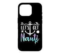 Let's Get Nauti Bachelorette Party Funny Bride Mermaid Theme Coque pour iPhone 16 Pro