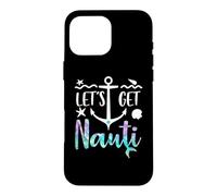 Let's Get Nauti Bachelorette Party Funny Bride Mermaid Theme Coque pour iPhone 16 Pro Max
