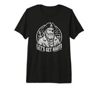 Let's Get Nauti ! Capitaine Pirate drôle Dicton T-Shirt Haut de Gamme