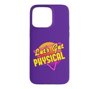 Let's Get Physical Costume rétro années 80 Entraînement années 80 Coque pour iPhone 15 Pro Max