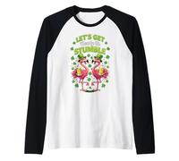 Let's Get Ready to Stumble Flamingo Party St Patrick Manche Raglan
