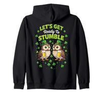 Let's Get Ready to Stumble Owl Party St Patrick Sweat à Capuche