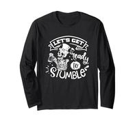 Let's Get Ready to Stumble Skull Humour Manche Longue
