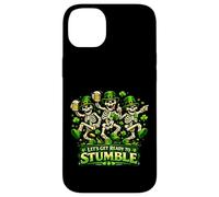 Lets Get Ready to Stumble St Patrick Dancing Skeleton Coque pour iPhone 14 Plus