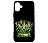Lets Get Ready to Stumble St Patrick Dancing Skeleton Coque pour iPhone 16 Plus