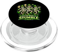 Lets Get Ready to Stumble St Patrick Dancing Skeleton PopSockets PopGrip pour MagSafe