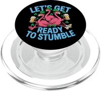 Lets Get Ready to Stumble St Patrick Day Flamants Roses PopSockets PopGrip pour MagSafe