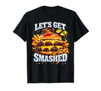 Let's Get Smashed Pun Smash Burger Meme Dad Blague T-Shirt
