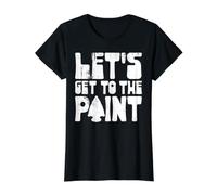 Let's Get to The Point T-Shirt Graphique avec Valeur, Femme, Noir, L
