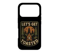 Let's Get Toasted Bonfire Blague drôle Camping Vintage Coque pour iPhone 17 Pro