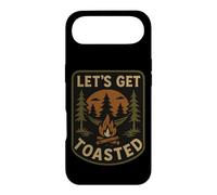 Let's Get Toasted Bonfire Blague drôle Camping Vintage Coque pour iPhone Air