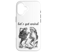 Let's Get Weird Dancing Frogs Conte de fées Strange Dream Coque pour iPhone 16